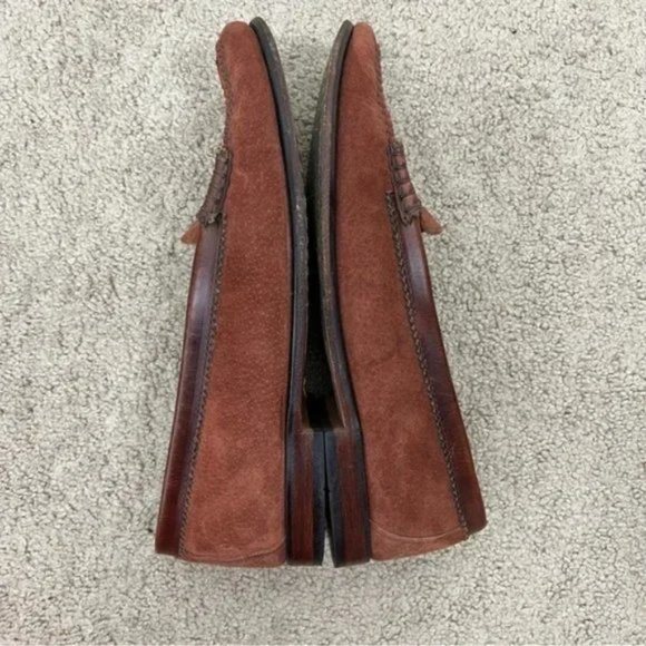 G.H. Bass Whitney Weejuns Loafer Size 10 Brown Hairy Suede - Picture 5 of 12